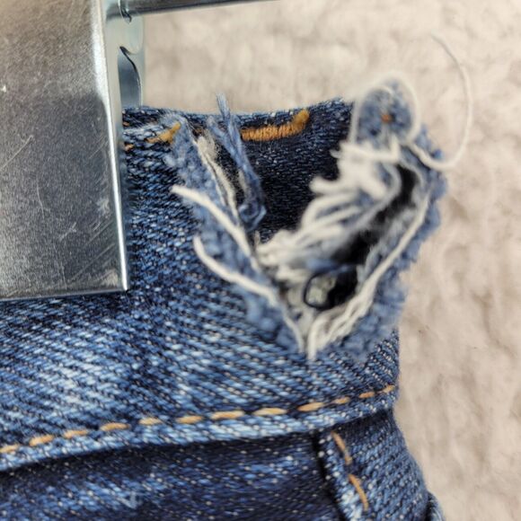 Moussy Vintage Jeans Womens Size 26 Distressed Mid Rise Cropped Skinny - Picture 5 of 15